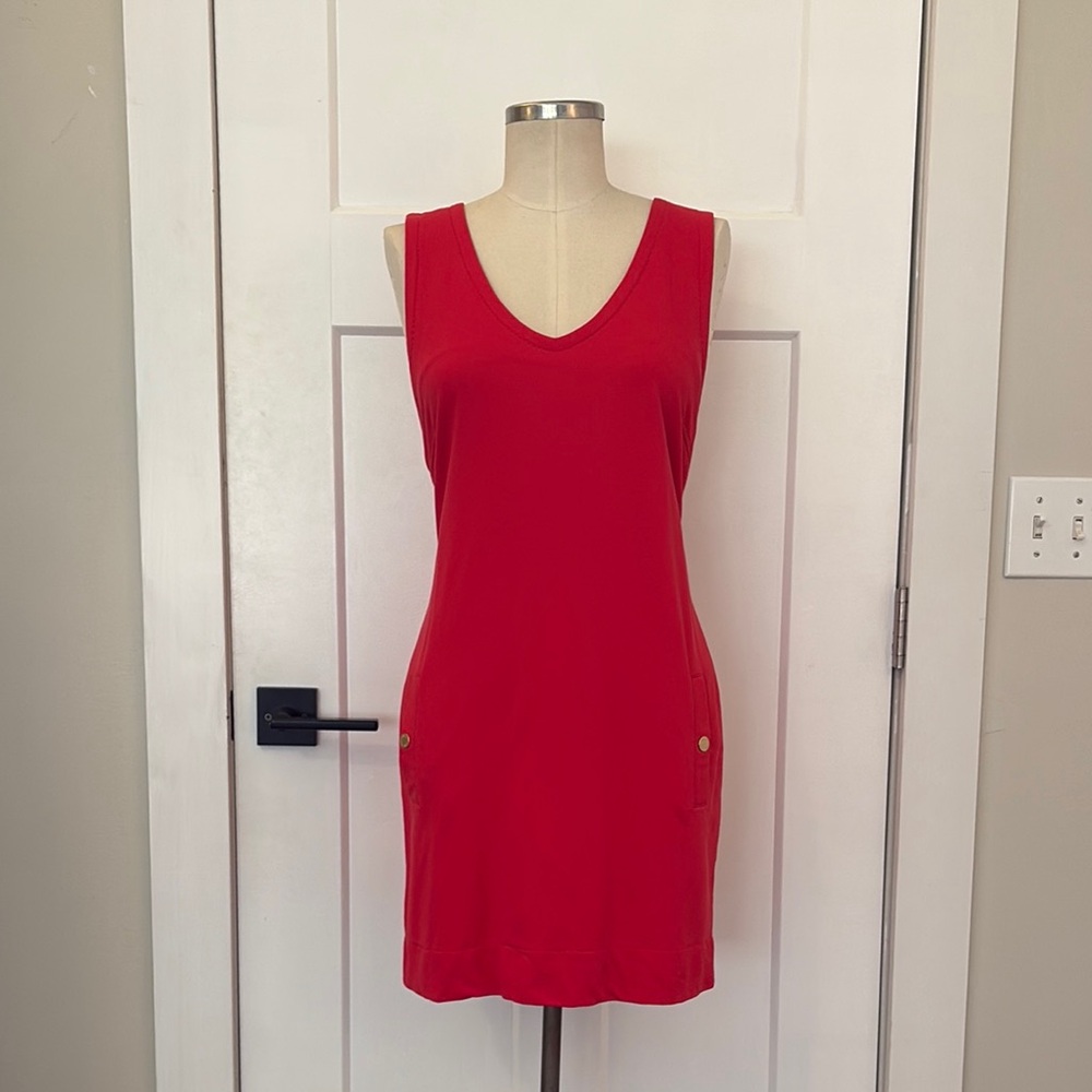 Juicy Couture Coral Sleeveless Dress with Pockets